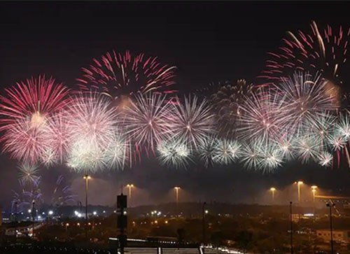 蒙阴县焰火晚会